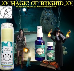 Magic of Brighid Ensembles de bougies en verre Protection