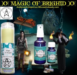 Magic of Brighid Jar Candle Set Protection for Rituals