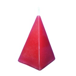 Pyramid candle red Love Drawing