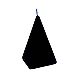 Bougie pyramidal noir Protection