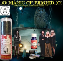 Magic of Brighid vela de vidrio Reversible