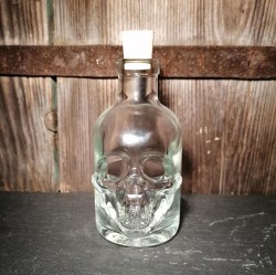 Frasco de elixir calavera con corcho 200 ml