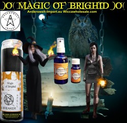 Magic of Brighid Glass Candle Spell Breaker