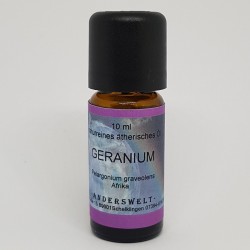 Huile essentielle Géranium (Pelargolium graveolens), flacon de 10 ml